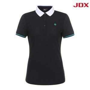 JDX 세이브존07 여성 배색 소매 요꼬에리  X2TSV6544BK