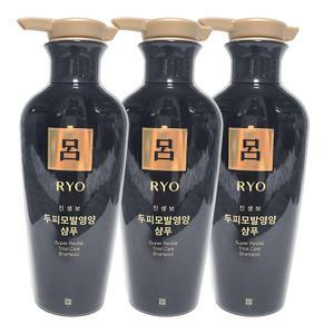 려 진생보 두피모발영양 샴푸 400ml x3개