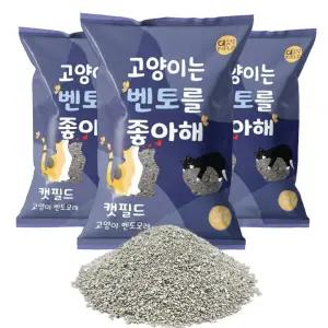 [캣필드]고양이 벤토모래 베이비파우더향 6.5kg,3개,1박스
