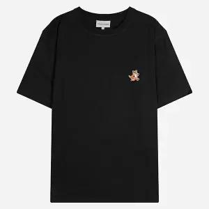메종키츠네 5S MM00125KJ0008 P199 스피디 폭스 남성 반팔 티셔츠 블랙