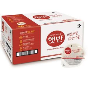 햇반 백미밥 205g x 36개입 국내산쌀