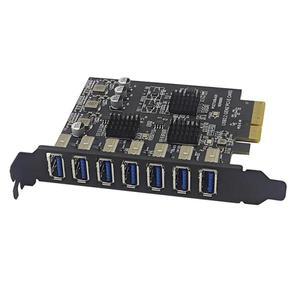데스크탑 PC용 USB 확장 카드 7 포트 GEN2 10GB 애드온 ASM3142 칩 Express 허브 어댑터