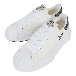 미하라 야스히로 25SS 여성 블레이키 OG솔 캔버스 스니커즈 화이트 A08FW735 WHITE W