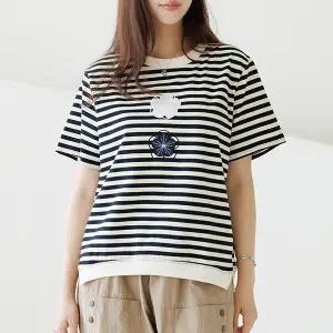 클로버스트라이프티셔츠 TBE3244_YC