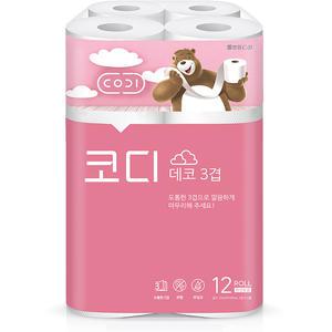 코디 데코 3겹 화장지 27m 12롤