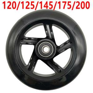 스쿠터 휠 블랙 125mm 120mm 200mm 2 abec-7 abec-9 개/몫 베어링