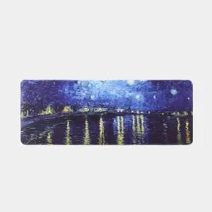 아트 유화 장마우스패드 장패드 80x30cm (별밤)
