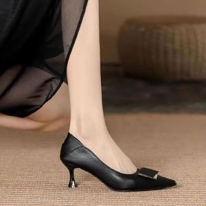 여성 정장 구두 3cm 5cm 7cm 220-255mm 스퀘어 여자 스틸레토 하이힐