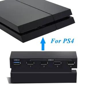 PS4 용 5 포트 USB 허브 USB 3.0 고속 어댑터 액세서리 확장 허브 커넥터 스플리터 확장기 확장 플레이스테