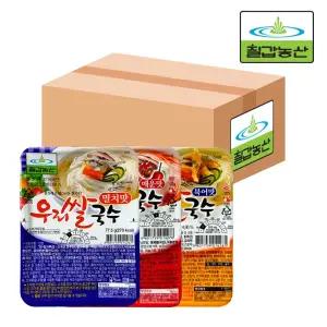 [내일도착] 칠갑농산 우리쌀국수 (멸치맛/북어맛/매운맛) 18개입 1BOX