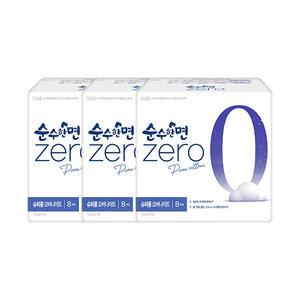 순수한면 제로 슈퍼롱 오버나이트 8입, 3개