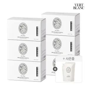 [3+3+세제증정]베르블랑 아기 건조기시트 30매 6개+세제 튤립가든향 증정