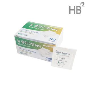 메디탑 뉴클린스왑A 알콜솜 개별포장 100매 / 소독솜 탈지면 낱개포장