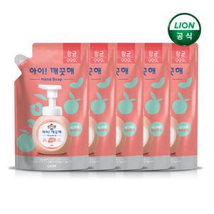 아이깨끗해 손세정제 복숭아 리필200ml x 5개