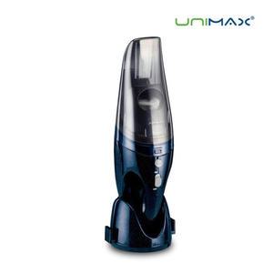 유니맥스 충전식 핸디형 무선청소기 UVC-1688 3종노즐 건습식 겸용 청소기 블루