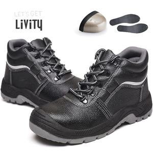 230~280mm l AL931 l LIVITY 남녀공용 5인치 금속토우캡 하이탑안전화 작업화 스니커즈 구두