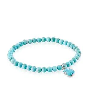 [TOUS]실버 앤 다이드 마그네사이트 토스 아이콘 컬러 브레이슬릿 TOUS Icon Color bracelet 212531500