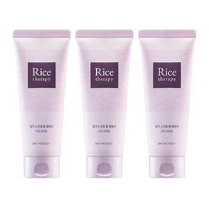 온더바디 라이스테라피 폼클렌징 쌀겨스크럽 150g, 3개