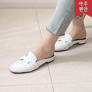 2cm 천연가죽 블로퍼 뮬 로퍼 슬리퍼 111701
