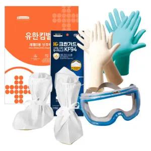 유한킴벌리 크린가드 개인보호방역 레벨D 보호복 세트 4330266