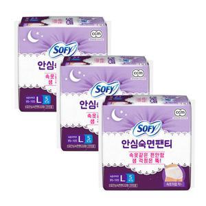 쏘피 소피 안심숙면팬티 입는생리대 L 5P x 3팩