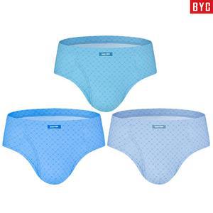 BYC 남자 순면 맥시 삼각 팬티 3매입 1081