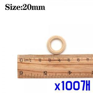 [제이큐]DIY 공예용 다용도 우드링 20mm악세서리 x100개