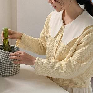 [공구우먼] [제작] 르피니 펀칭 크롭 가디건 73887 빅사이즈 여성의류