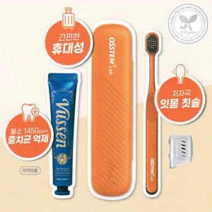 오스템 뷰센 C 치약 40g×1통+칫솔 1개 여행용 칫솔세트