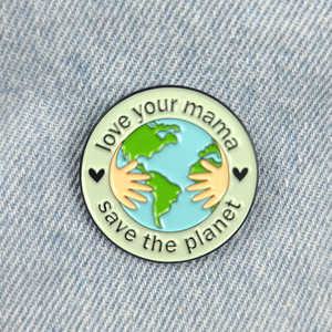 CQZ140 SAVE THE PLANET 지구를 보호 환경지킴이 행사 배지 뱃지