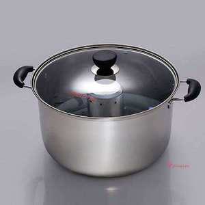 키친아트스텐 30cm 스팀 빨래솥 삶통 대형 열탕 찜솥 양은 냄비 행주 스텐찜통 양동이 삶는통 찜기rst988
