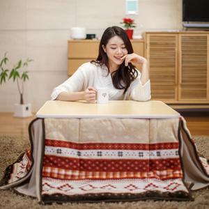 [지이라이프]접이식 난방 테이블  코타츠 KOR-75(F) + 전용이불