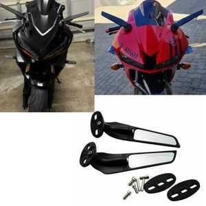 커버 바이크부츠 조정 가능한 회전 백 윈드 윙 조 오토바이 미러 CBR300R CBR500R CBR600R CBR650R 용 2 개