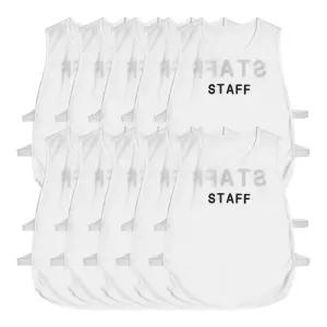 FEB 단체조끼 10매세트 STAFF 작업 사계절 행사 스태프 조끼