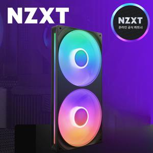 [국내정품] NZXT F280 RGB CORE 컴퓨터 쿨링팬 블랙