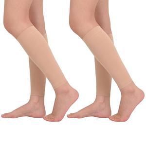 여성 및 남성용 Wegitcs 2쌍 종아리 압박 슬리브, 다리 지지용 무족 양말 20-30mmHg, 정강이 부목, 정맥류, 달리기, 사이클링용 플러스 사이즈 슬리브