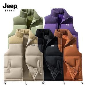 지프 JEEP SPIRIT 남녀공용 패딩조끼 아웃도어 겨울 코듀로이 조끼 패딩 JP986