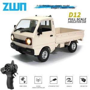 WPL D12 1:10 / RC CAR Simulation Drift Climbing Truck LED Light Haul Cargo Remote Electric Toys For