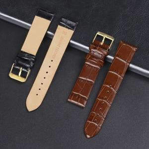 실리콘 스트랩 여성용 송아지 가죽 시계 밴드 얇은 스트랩 손목 벨트 팔찌 골든 버클 8mm