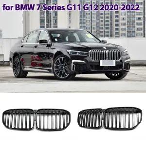 블랙 자동차 앞 범퍼 키드니 그릴 스타일링 그릴 BMW 7 시리즈 G11 G12 730i 740i 750i 740e 725d 730d 201