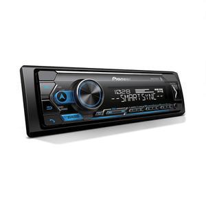 USB/AUX 입력, 스마트폰 연결, 파이오니어 스마트 스닉스, 핸즈프리 통화 기능을 갖춘 MVH-S322BT 블루투스 카 스테레오, 향상된 차량 내 오디오 경험 제공