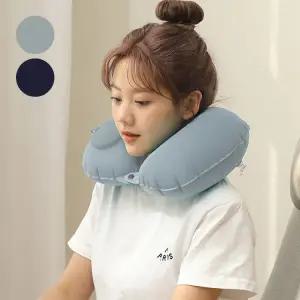 정수몰 기내용 여행용 목베개 휴대용 비행기 베개 에어펌프