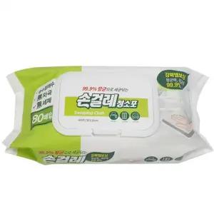 샤인 손걸레 청소포 80매입 엠보싱 걸레 티슈크리너