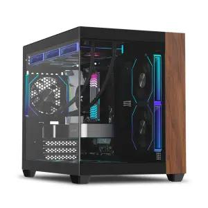 마이크로닉스 WIZMAX 우드리안 PRO 미니타워 PC 케이스