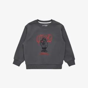 키즈긴팔티 NQJ NK9CF1207U-60 STREET CREW 일러스트 스웨트셔츠