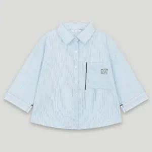 [롯데백화점]코데즈컴바인 포켓 자수 배색 스트라이프 셔츠  CKB-SH305W6