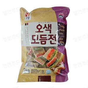 ~유통기한(25.09.18) 행사~ 사조오양 오색모듬전 1kg (냉동)