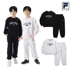 [휠라키즈](천안아산점)[50%할인] 휠라키즈 간절기 에센셜 라운드 맨투맨 셋업 2컬러[FK2FSG1601M]