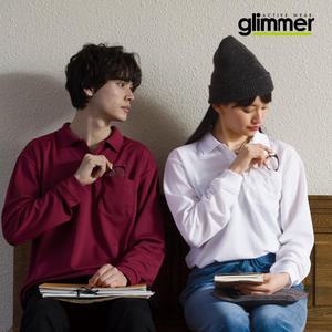 글리머 드라이 포켓 긴팔 카라티셔츠 빅사이즈 남녀공용 기본무지 SS~XXXL