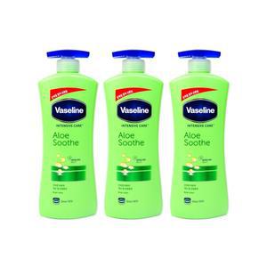 [기타]바세린 인텐시브케어 알로에수드로션(600ml)-3개 보습로션 바디로션 알로에로션